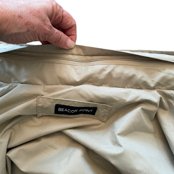 BEACON POINT “GETTYSBURG” LIGHTWEIGHT GOLF JACKET Size XL Tan with Blac… - Picture 8 of 15